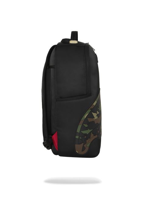 Zaino con shark SPRAYGROUND | 910B9331NSZSHARK CENTRAL BLACK NYLON CAMO